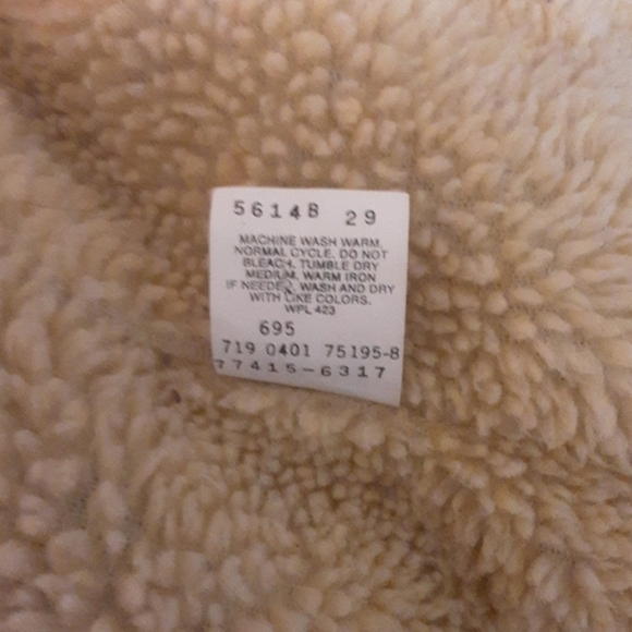 Vintage Levi's Sherpa Trucker Style Denim Jacket Comfy Warm Classic Size L JR - Picture 15 of 15